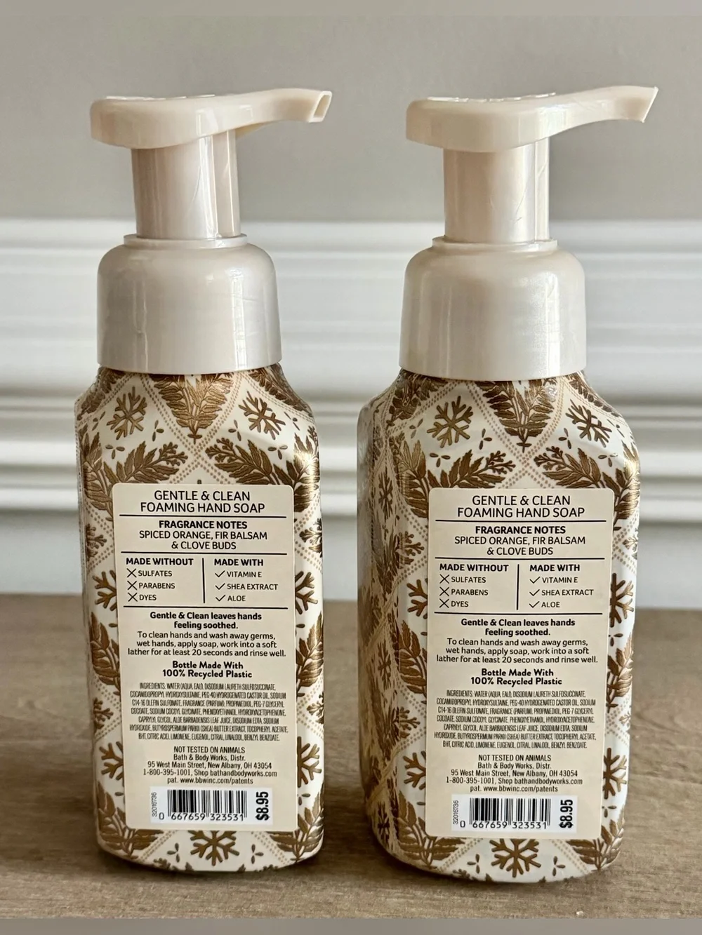Set of (2) NEW Bath & Body Works “Winter” Foaming Hand Soap-rare